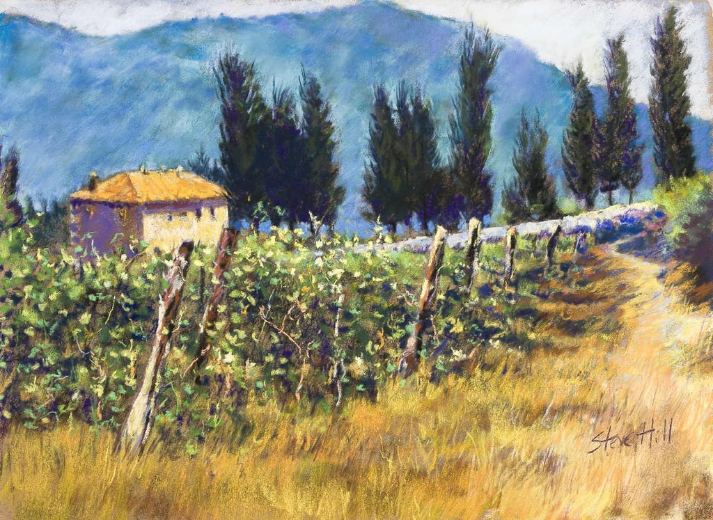 Vineyards at Rapolano, Italy