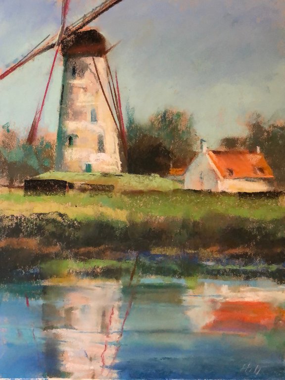 Hoeke Windmill at Damme, Belgium 