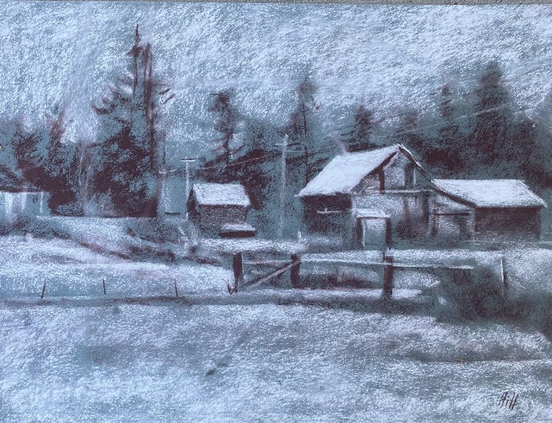 Snowy Fields at Lopez Grange