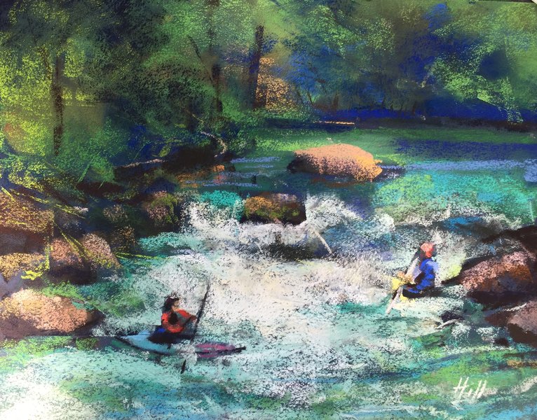 Kayakers at Rattlesnake Rapids